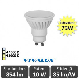 Bec Vivalux FORCE LED SPOT GU10 10W 3000/4000K