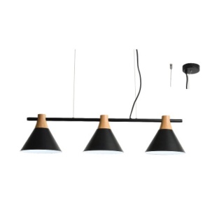 Lampa suspendata EF18P385BK 3xE27