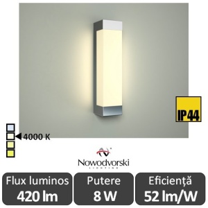 Nowodvorski FRASER LED 8W IP44 alb-neutru