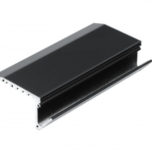 Profil LED de trepte UP-BOLD12, negru, lungime 2m