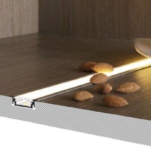 Profil LED încastrat GROOVE14, alb, lungime 2m