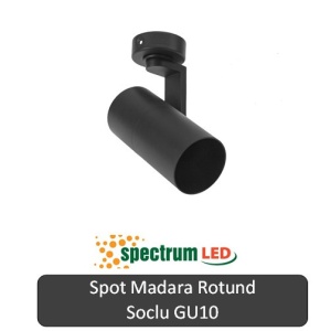 SPECTRUM Spot Madara Rotund Alb sau Negru 1XGU10