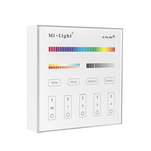 Telecomanda perete MiLight wireless 4 zone RGBW/CCT