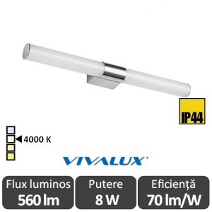 Vivalux Verona LED 8W IP44 alb-neutru