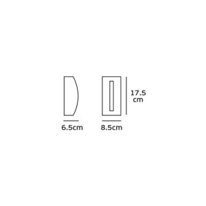 VK Light Led Iluminat Perete Accent 3W 3000K IP65 Alb sau Negru