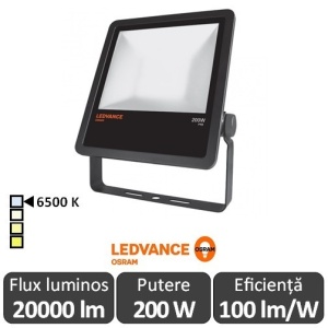 Osram Ledvance - Proiector LED de Exterior 200W IP65 6500K Alb-Rece BK