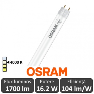 Tub LED Osram Ledvance LEDtube 1200mm 16.2W 840 230V Glass, alb-neutru