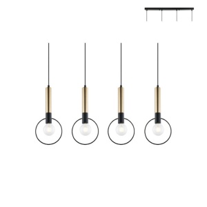 Lampa suspendata HL39974P94BB 4xE27