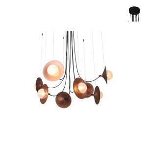 Lampa suspendata HL4308P81BC 8xG9