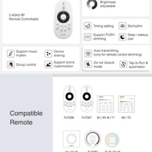 Sursă 150W 24V IP67 și Controler Smart Monocolor MiBoxer WIFI/BLUETOOTH/RF