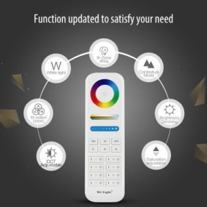 Telecomanda Smart RGB/RGB+CCT Smart 8 zone RF alb sau negru