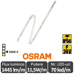 Bandă LED flexibilă - Osram VFP1500 830 11,5W/m 24V rolă 5m alb-cald
