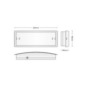 GR-8/led - Corp de iluminat de urgenta cu LED, autonomie 90 min
