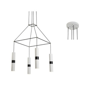 Lampa suspendata HM854P66WH 4xGu10