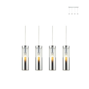 Lampa suspendata V371974PCH 4xE27