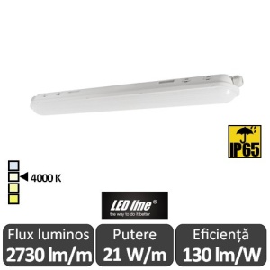Led Line Corp Iluminat Industrial cu Led LINKER 21W 600mm Alb-Neutru 60W IP65