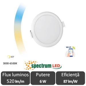 Spot Rotund Smart Spectrum WIFI CCT 6W