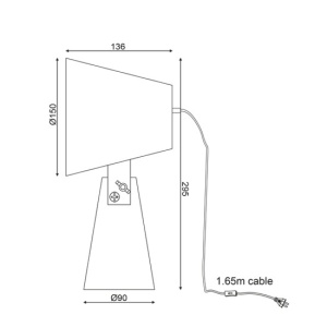 CORP ILUMINAT ACA LIGHTING TF177491TYW LEMN NATUR METAL GALBEN E14