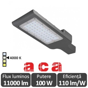 Aca Lighting - NOLA Corp iluminal stradal cu LED 100W 4000K alb-neutru