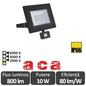 ACA - Proiector LED cu senzor 10W