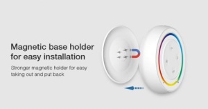 Kit RGB MiBoxer Dimmer și telecomandă albă perete RF, 12A, 12-24V