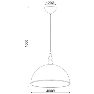 CORP SUSPENDAT ACA LIGHTING DCR171183P METAL MARMURA ALBA CUPRU E27