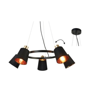 Lampa suspendata EG215P73BK 5xE14