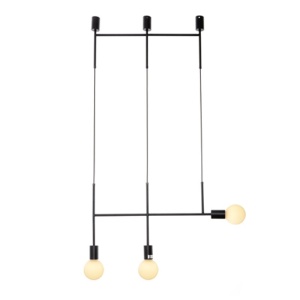 Lampa suspendata TNK853P64BK 3xE27