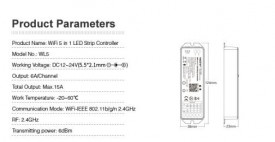 MiBoxer Controler Smart 5 în 1 WIFI/Telefon, 15A, 12-24V