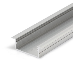 Profil LED încastrat VARIO 30-06, aluminiu neanodizat, lungime 2m