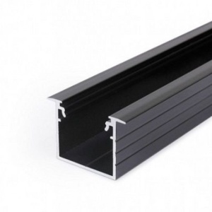 Profil LED încastrat VARIO 30-07, negru, lungime 2m