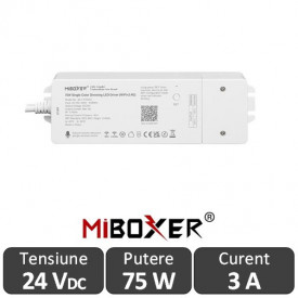 Sursă 75W 24V și Controler Smart Monocolor MiBoxer WIFI/BLUETOOTH/RF