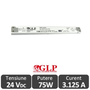 Sursa alimentare Slim GLP LED 75W 24V IP20