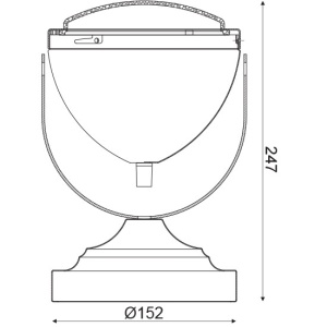 CORP ILUMINAT ACA LIGHTING ML306131TCH METAL CROM TRANSPARENT STICLA E14