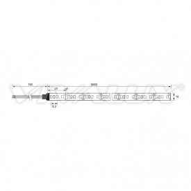 Bandă LED flexibilă - Vivalux Galo LED SMD2835 18W/m 12V rolă 5m alb-cald