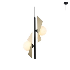 Lampa suspendata HL42592P25BG 2xG9
