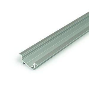 Profil LED încastrat DIAGONAL 14, aluminiu anodizat, lungime 2m