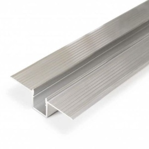 Profil LED încastrat HIDE10, aluminiu neanodizat, lungime 2m