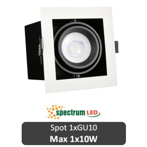 SPECTRUM Spot Modern Day Mini 1XGU10 ramă albă