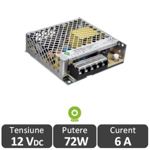 Sursa alimentare POS LED 72W 12V IP20