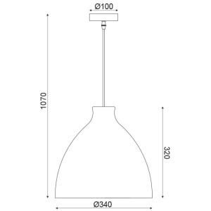 CORP SUSPENDAT ACA LIGHTING ML1013011B METAL NEGRU STUF MARO E27