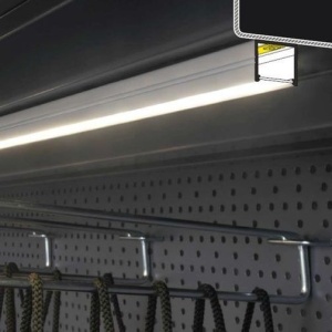 Profil LED aparent SMART 16, negru, lungime 2m