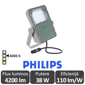 Philips-Proiector LED BVP110 40W simetric,alb-neutru