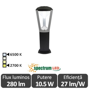 Spectrum Aquatique 10.5W IP65 2700-6500K 0.6m Alb-Cald/Alb-Rece