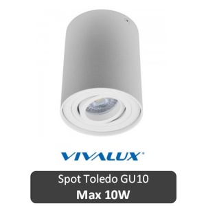 VIVALUX Spot Toledo Rotund Alb 1XGU10