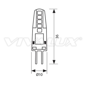 Bec Vivalux - NOVA LED 2W G4 alb-neutru