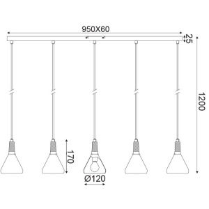 CORP SUSPENDAT ACA LIGHTING GN285PBK METAL NEGRU LEMN NATUR E14