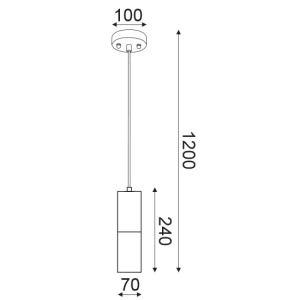 CORP SUSPENDAT ACA LIGHTING V372581PRB METAL NEGRU LUT CARAMIZIU Gu10