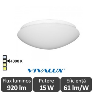 Plafonieră LED Vivalux Chiara LED 15W alb-neutru
