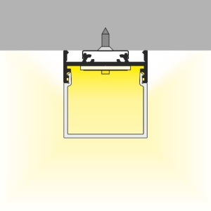 Profil LED aparent VARIO 30-01, aluminiu anodizat, lungime 2m